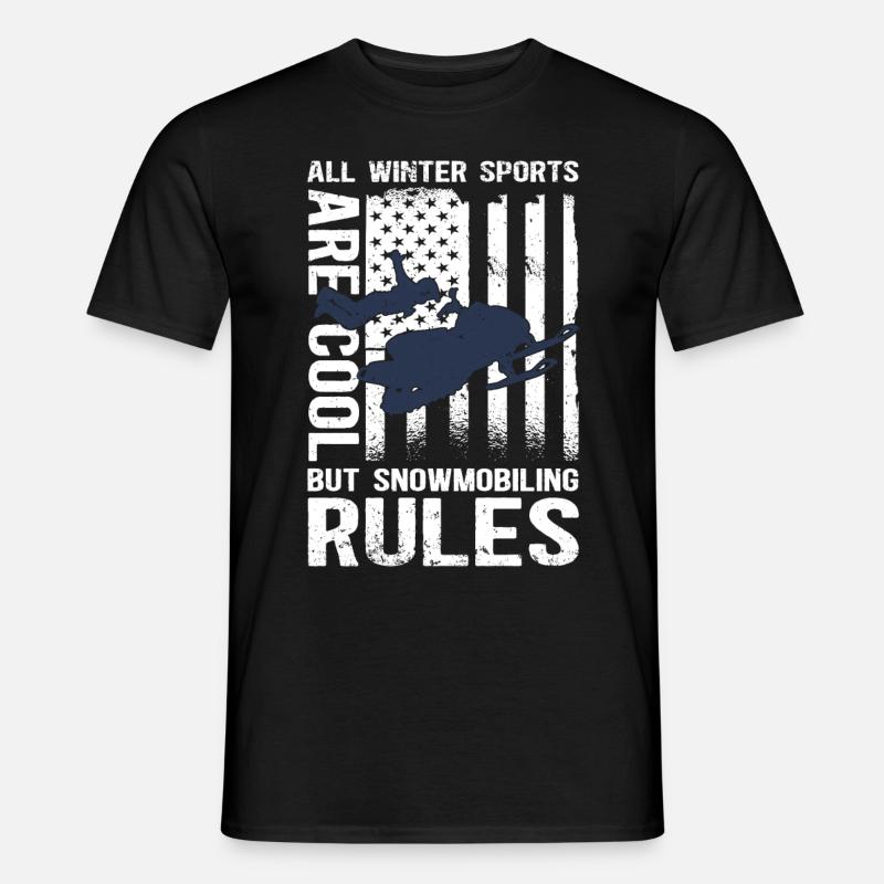 Snowmobile Snowmobiler Snowmobile Gift - Men's T-shirt - black
