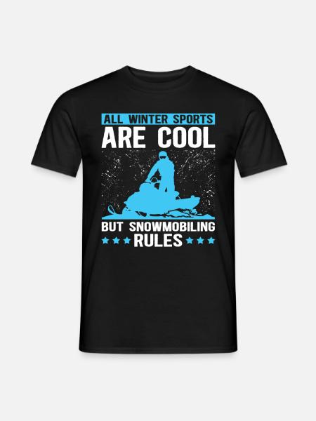 Snowmobile Snowmobile Snowmobile Gift - Men's T-Shirt - black
