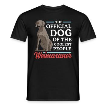 Weimaraner Hunde | Hundebesitzer Geschenk - Männer T-Shirt - Schwarz - Vorne - AI Model Male 178 light (178cm)