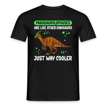Parasaurolophus Dinosaur | Dinos Gift - Men's T-Shirt - black - Front - AI Model Male 178 light (178cm)