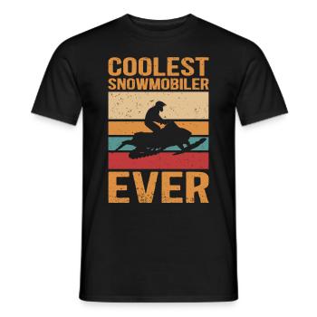 Snowmobile Snowmobile Snowmobile Gift - Men's T-Shirt - black - Front - AI Model Male 178 light (178cm)
