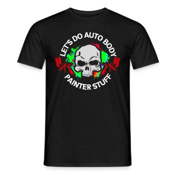 Lackierer | Fahrzeuglackierer Airbrush Geschenk - Männer T-Shirt - Schwarz - Vorne - AI Model Male 178 light (178cm)