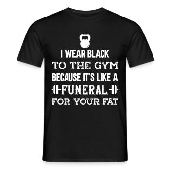 Fitness Workout Motivation Personal Trainer - Men's T-Shirt - black - Front - AI Model Male 178 light (178cm)