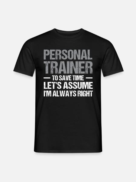 Fitness Workout Motivazione Personal Trainer - T-shirt uomo - nero