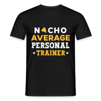 Fitness Workout Motivation Personal Trainer - Men's T-Shirt - black - Front - AI Model Male 178 light (178cm)
