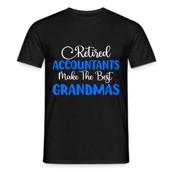 Accountant Gift Profession Finance Tax Advisor - Men's T-Shirt - black - Front - AI Model Male 178 light (178cm)