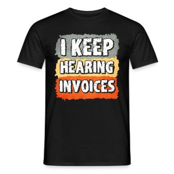 Accountant Gift Profession Finance Tax Advisor - Men's T-Shirt - black - Front - AI Model Male 178 light (178cm)