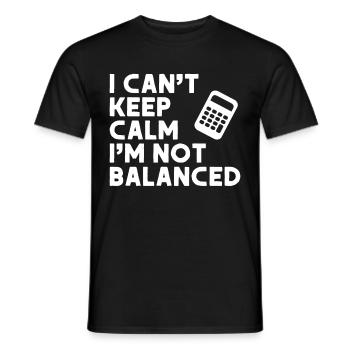 Accountant Gift Profession Finance Tax Advisor - Men's T-Shirt - black - Front - AI Model Male 178 light (178cm)