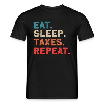 Accountant Gift Profession Finance Tax Advisor - Men's T-Shirt - black - Front - AI Model Male 178 light (178cm)