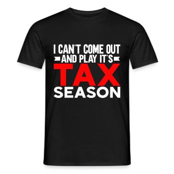 Accountant Gift Profession Finance Tax Advisor - Men's T-Shirt - black - Front - AI Model Male 178 light (178cm)