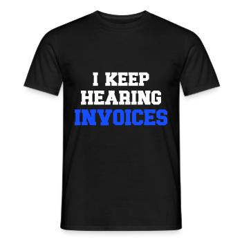 Accountant Gift Profession Finance Tax Advisor - Men's T-Shirt - black - Front - AI Model Male 178 light (178cm)