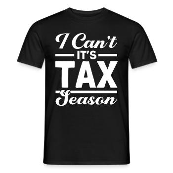 Accountant Gift Profession Finance Tax Advisor - Men's T-Shirt - black - Front - AI Model Male 178 light (178cm)