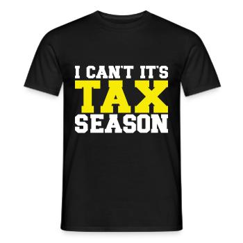 Accountant Gift Profession Finance Tax Advisor - Men's T-Shirt - black - Front - AI Model Male 178 light (178cm)