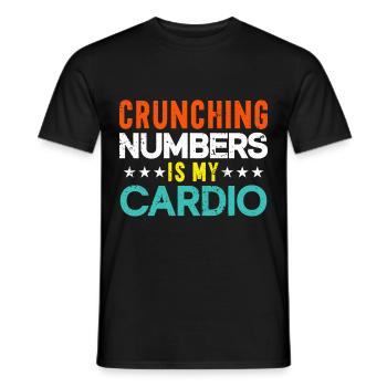 Accountant Gift Profession Finance Tax Advisor - Men's T-Shirt - black - Front - AI Model Male 178 light (178cm)