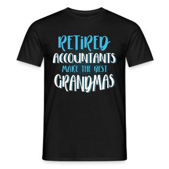 Accountant Gift Profession Finance Tax Advisor - Men's T-Shirt - black - Front - AI Model Male 178 light (178cm)