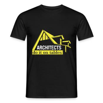Architect Gift Profession Architecture Job Architect - Men's T-Shirt - black - Front - AI Model Male 178 light (178cm)