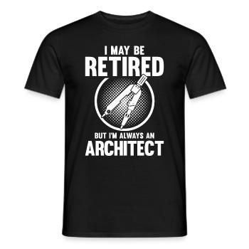 Architect Gift Profession Architecture Job Architect - Men's T-Shirt - black - Front - AI Model Male 178 light (178cm)