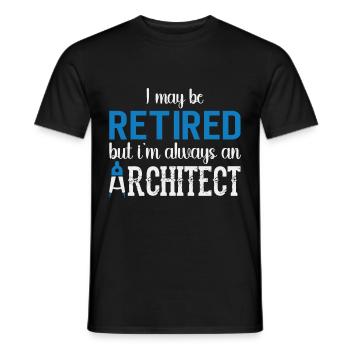 Architect Gift Profession Architecture Job Architect - Men's T-Shirt - black - Front - AI Model Male 178 light (178cm)