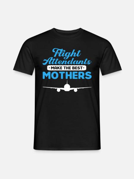 Stewardesse Stewardess kabinepersonale - Mænd T-shirt - sort