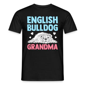 Deutsch Bulldog Grandma Dog Owner Cadeau - T-shirt homme - noir - Devant - AI Model Male 178 light (178cm)