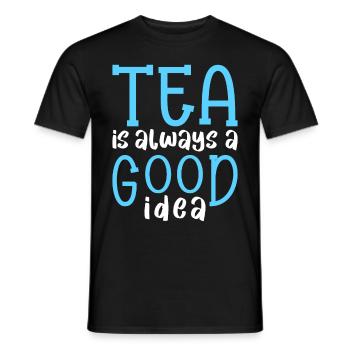 Tea Drinker Tea Lover Gift Tea - Men's T-Shirt - black - Front - AI Model Male 178 light (178cm)