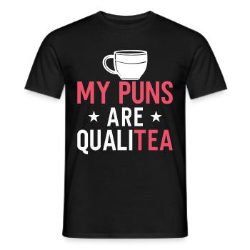 Tea Drinker Tea Lover Gift Tea - Men's T-Shirt - black - Front - AI Model Male 178 light (178cm)