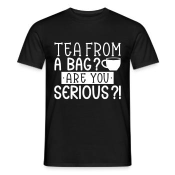 Tea Drinker Tea Lover Gift Tea - Men's T-Shirt - black - Front - AI Model Male 178 light (178cm)