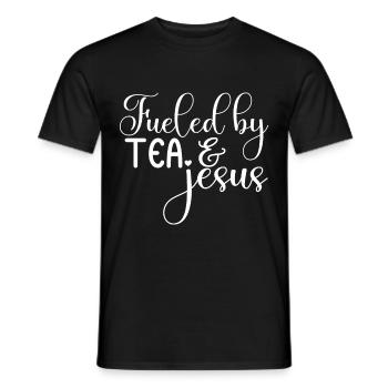Tea Drinker Tea Lover Gift Tea - Men's T-Shirt - black - Front - AI Model Male 178 light (178cm)