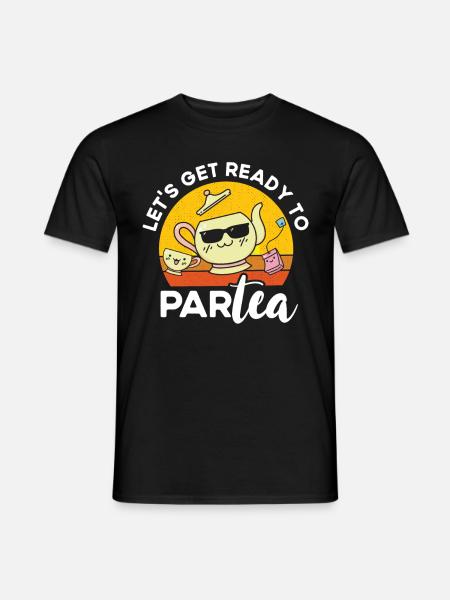 Teetrinker Teeliebhaber Geschenk Tee - Männer T-Shirt - Schwarz