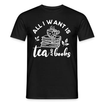 Tea Drinker Tea Lover Gift Tea - Men's T-Shirt - black - Front - AI Model Male 178 light (178cm)