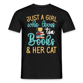 Tea Drinker Tea Lover Gift Tea - Men's T-Shirt - black - Front - AI Model Male 178 light (178cm)