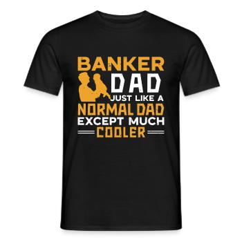 Banquier Banque Argent Banquier - T-shirt homme - noir - Devant - AI Model Male 178 light (178cm)