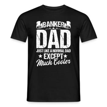 Banquier Banque Argent Banquier - T-shirt homme - noir - Devant - AI Model Male 178 light (178cm)