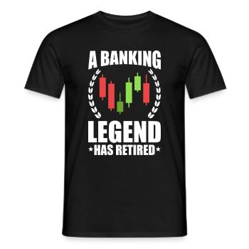 Banquier Banque Argent Banquier - T-shirt homme - noir - Devant - AI Model Male 178 light (178cm)