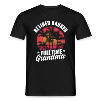 Banquier Banque Argent Banquier - T-shirt homme - noir - Devant - AI Model Male 178 light (178cm)