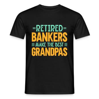 Banquier Banque Argent Banquier - T-shirt homme - noir - Devant - AI Model Male 178 light (178cm)