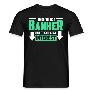 Banquier Banque Argent Banquier - T-shirt homme - noir - Devant - AI Model Male 178 light (178cm)