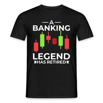 Banquier Banque Argent Banquier - T-shirt homme - noir - Devant - AI Model Male 178 light (178cm)