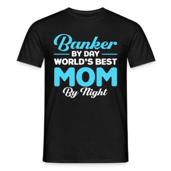 Banquier Banque Argent Banquier - T-shirt homme - noir - Devant - AI Model Male 178 light (178cm)
