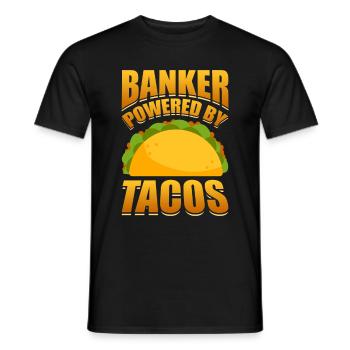 Banquier Banque Argent Banquier - T-shirt homme - noir - Devant - AI Model Male 178 light (178cm)