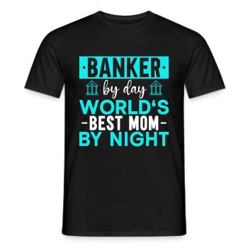 Banquier Banque Argent Banquier - T-shirt homme - noir - Devant - AI Model Male 178 light (178cm)