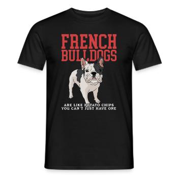 French Bulldog | French Bulldog Gift - Men's T-Shirt - black - Front - AI Model Male 178 light (178cm)