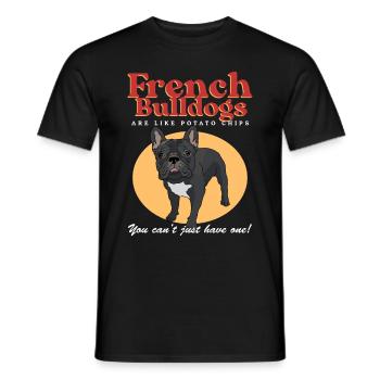 French Bulldog French Bulldog Gift - Men's T-Shirt - black - Front - AI Model Male 178 light (178cm)