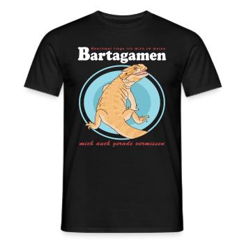 Dragon barbu Reptiles Dragons barbus Cadeau - T-shirt homme - noir - Devant - AI Model Male 178 light (178cm)