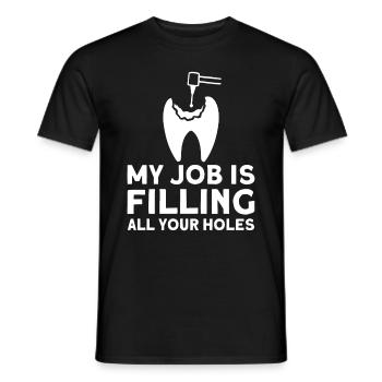 Zahnarzt Dental Geschenk Medizinstudent Zahnarzt - Männer T-Shirt - Schwarz - Vorne - AI Model Male 178 light (178cm)