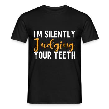 Dentist Dental Gift Medical Student Dentist - Men's T-Shirt - black - Front - AI Model Male 178 light (178cm)