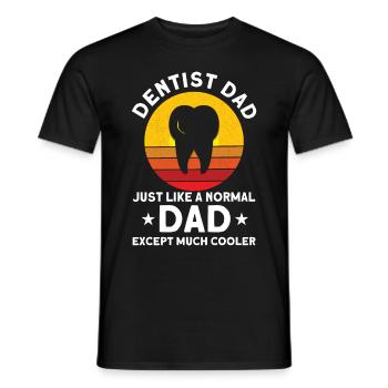Dentist Dental Gift Medical Student Dentist - Men's T-Shirt - black - Front - AI Model Male 178 light (178cm)