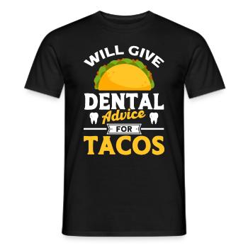 Dentist Dental Gift Medical Student Dentist - Men's T-Shirt - black - Front - AI Model Male 178 light (178cm)
