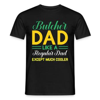 Butcher Cadeau Boucher Boucher Maître Boucher - T-shirt homme - noir - Devant - AI Model Male 178 light (178cm)
