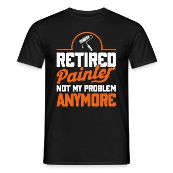 Peintre Cadeau Peinture Artiste Maître Peintre - T-shirt homme - noir - Devant - AI Model Male 178 light (178cm)
